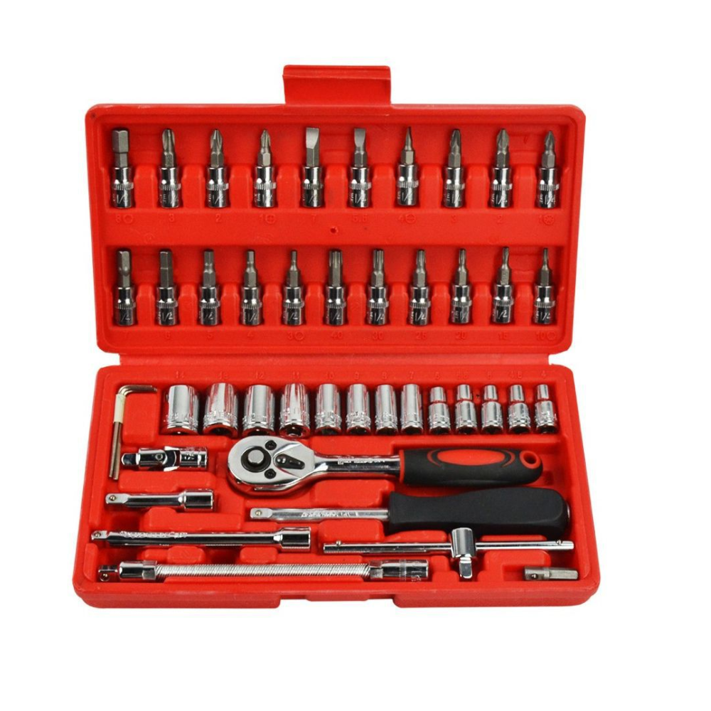 46-Piece 1/4-Inch Socket Tool Set