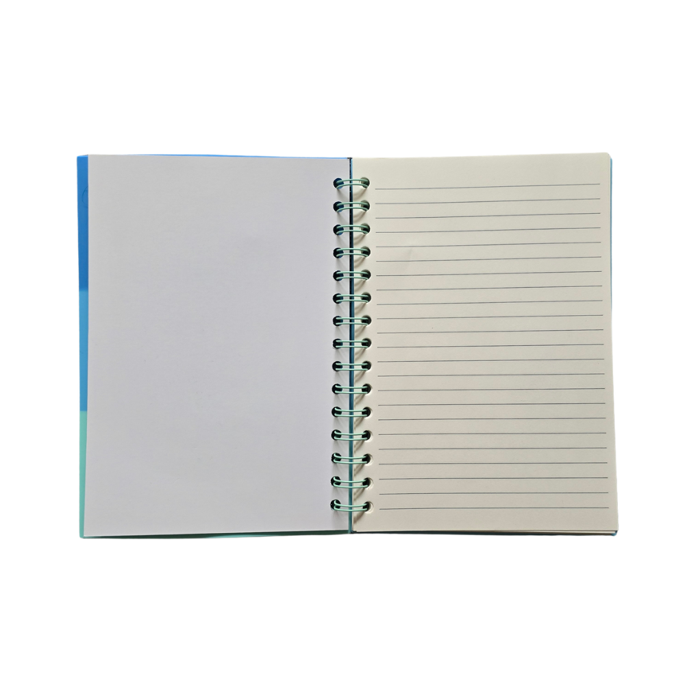 A5 Silicone Cover Notebook - Spiral Bound with Decorative Charm