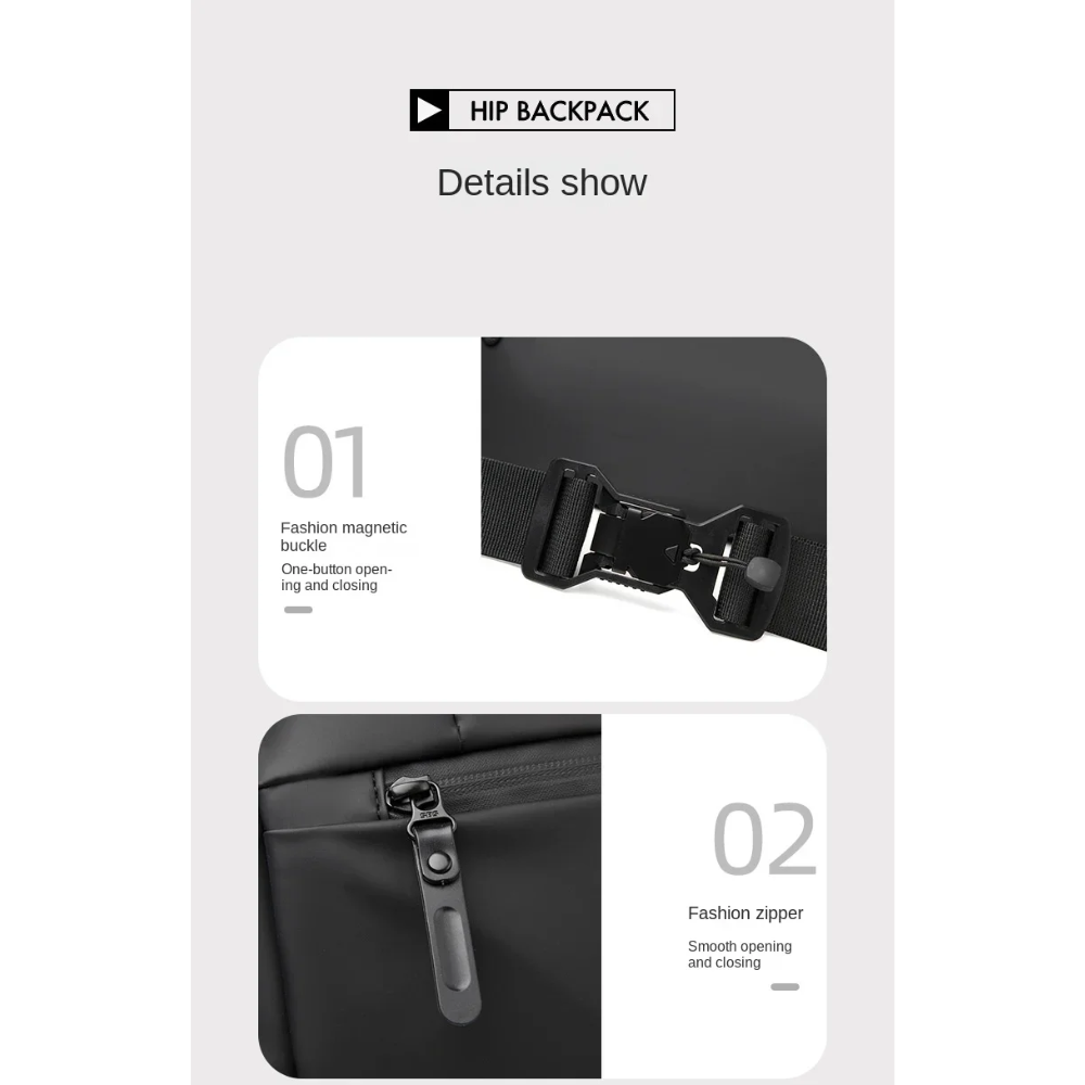 Crossbody Bag - Waterproof Sling Bag with Adjustable Strap (30x14x20cm) DealRush