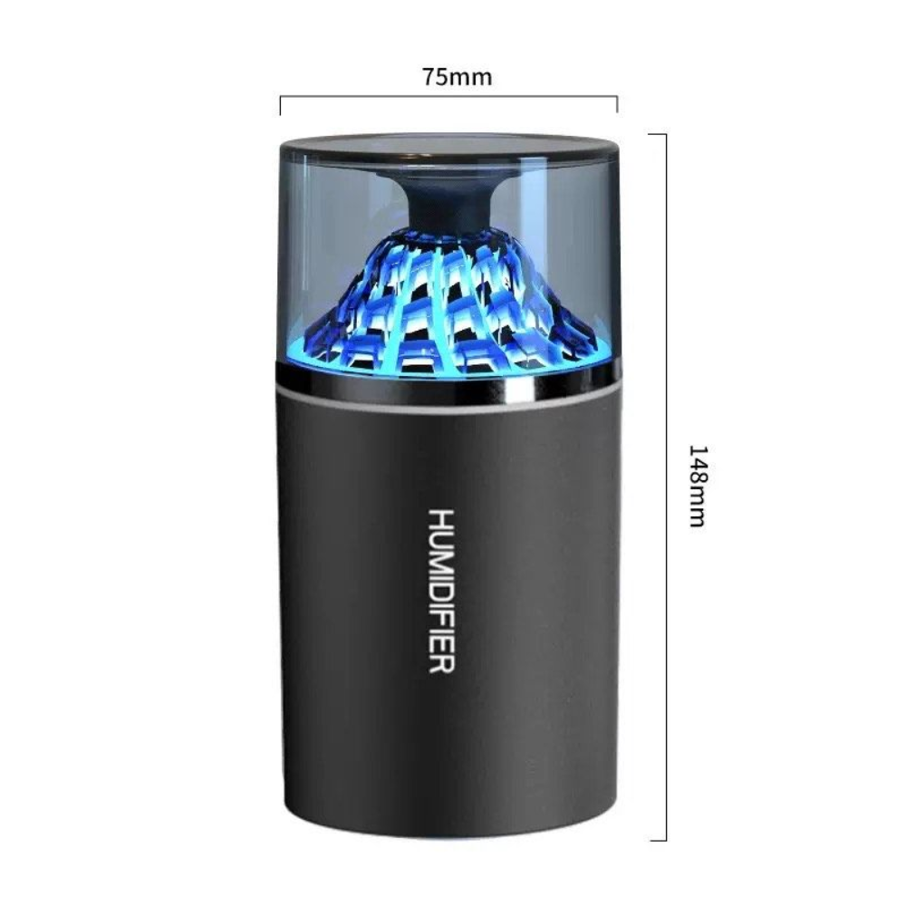 Portable Mini Volcano Humidifier - 400ml USB Desktop with Colorful LED Night Light