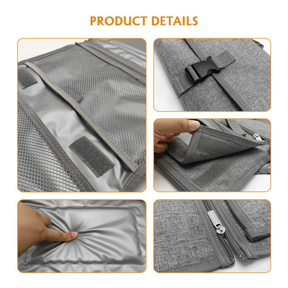 Portable Waterproof Diaper Changing Pad with Wipes Pocket