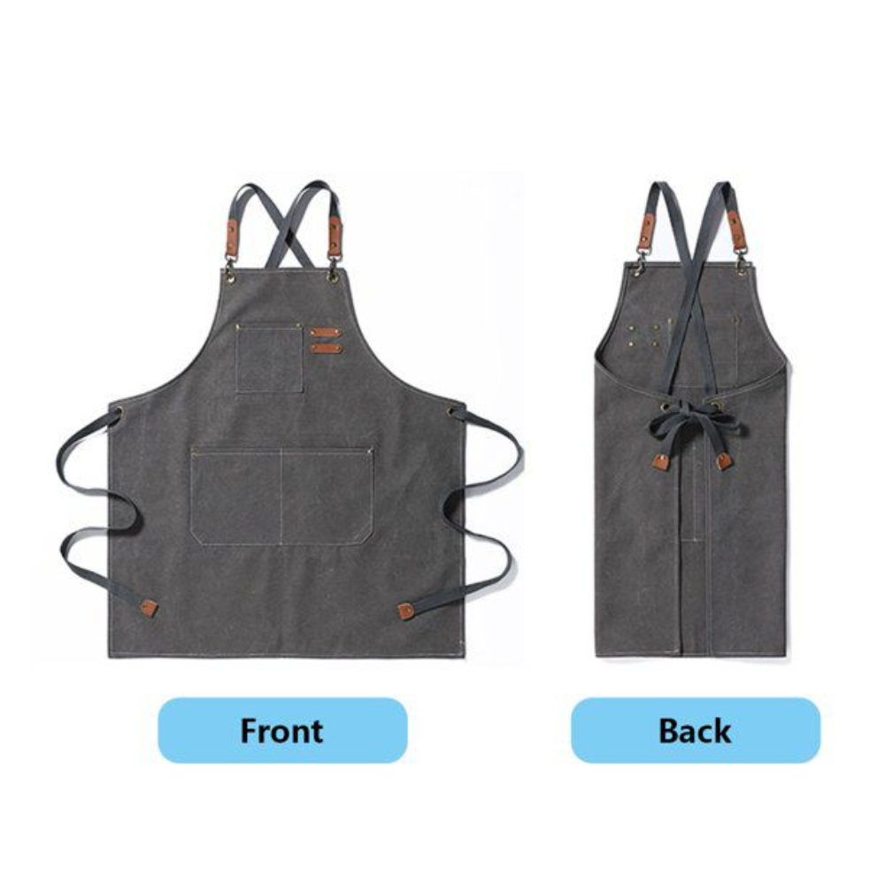 Premium Cotton Canvas Cross-Back Apron
