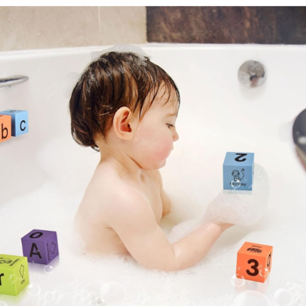 30-Piece Soft Color Blocks - Safe BPA-Free Building Blocks for Babies & Toddlers