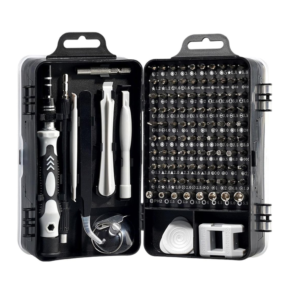 Precision Screwdriver Bits Magnetic Repair Tool Kit - 115 in 1 Electronic Repair Set DealRush
