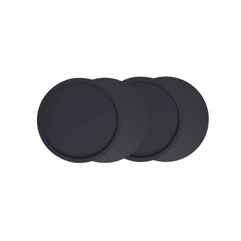 Black Silicone Drink Coasters 4-Pack