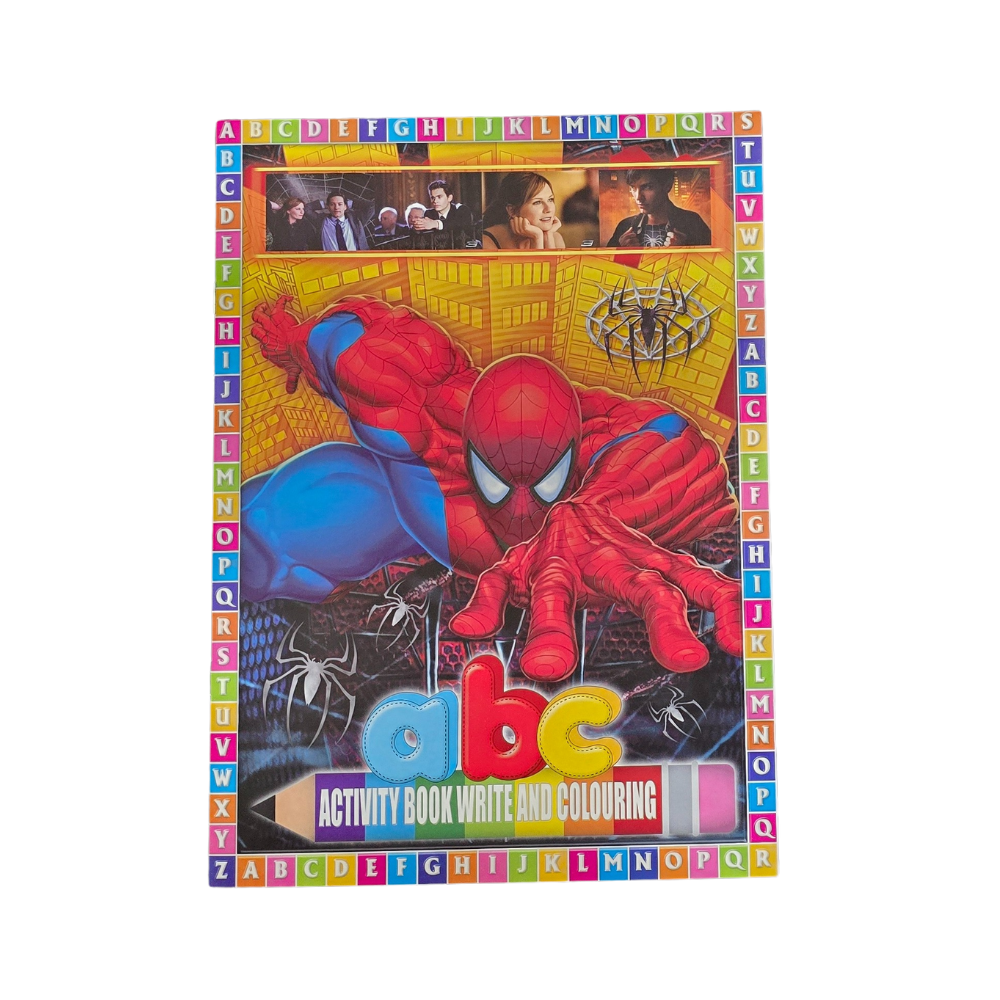 Spider-Man Activity Set - Writing & Colouring Books ABC + 123 (Set of 2)