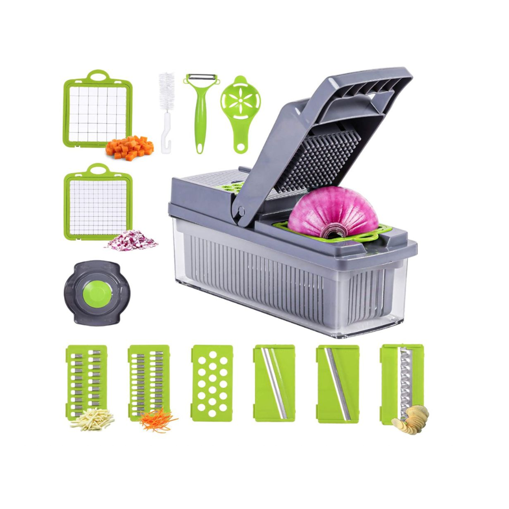 14-in-1 Vegetable Chopper & Slicer with Container
