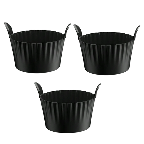 3pcs Reusable Mini Silicone Air Fryer Baking Cups - Non-Stick Food Grade DealRush