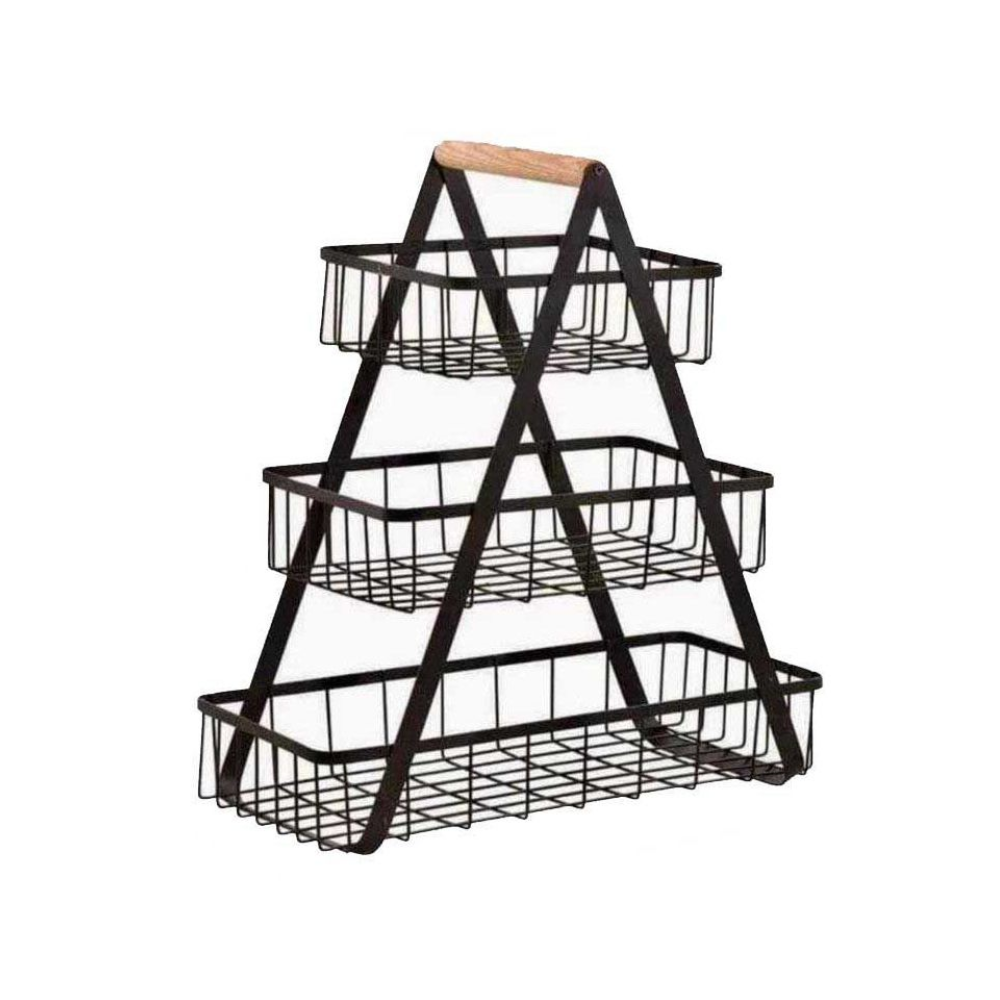 3-Layer Fruit Storage Basket with Handle