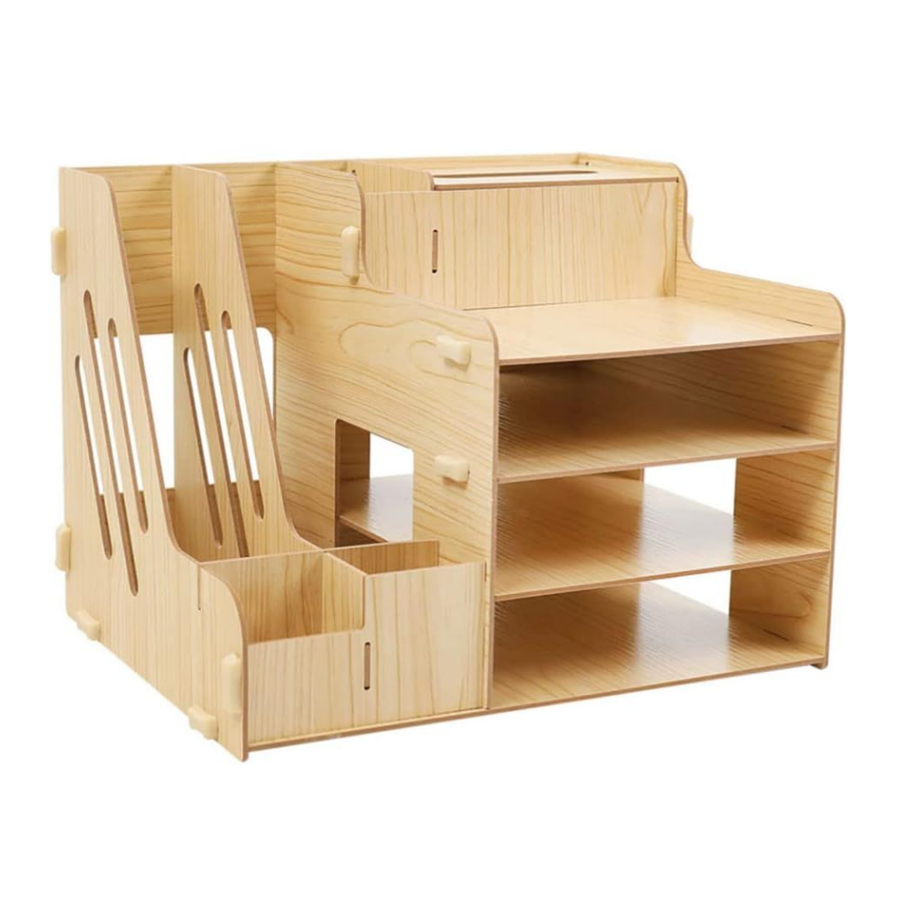 Bamboo 4-Tier Desk Organizer