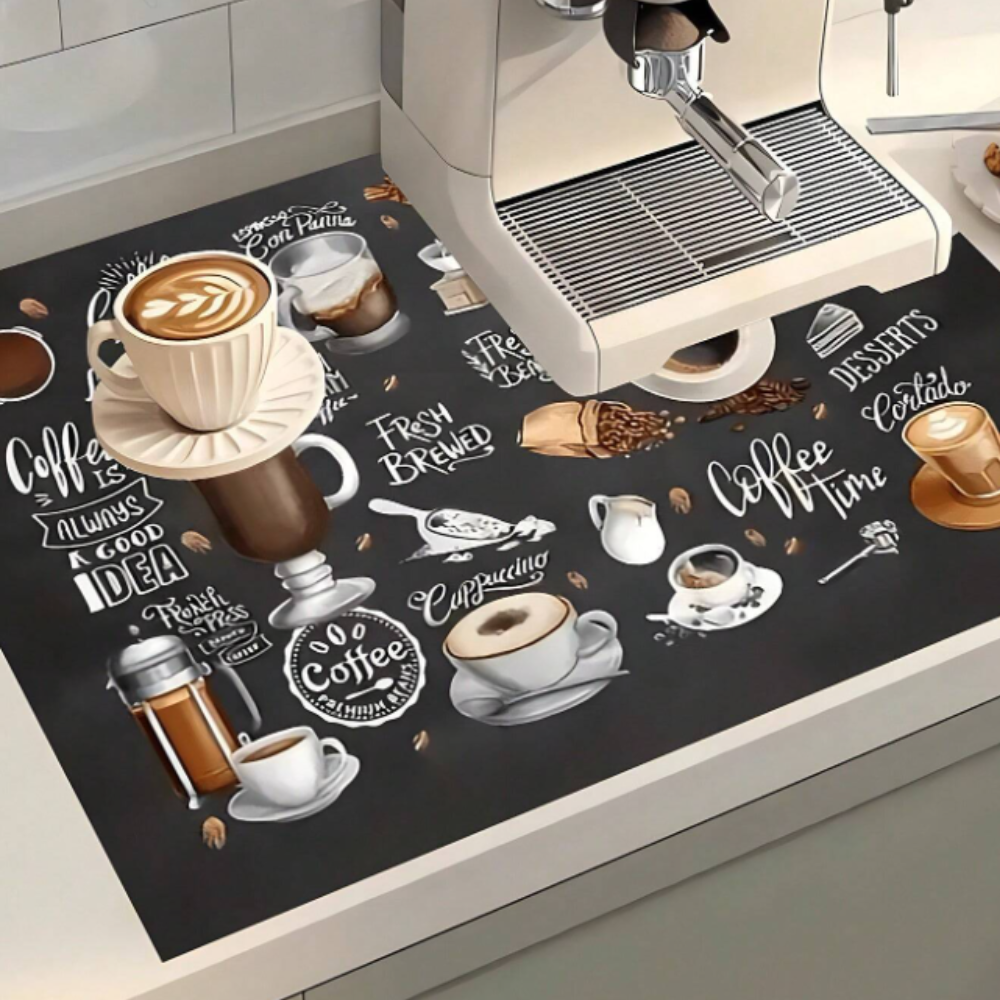 Coffee Maker Drip Pad – 40x90cm Super Absorbent Anti-Slip Mat