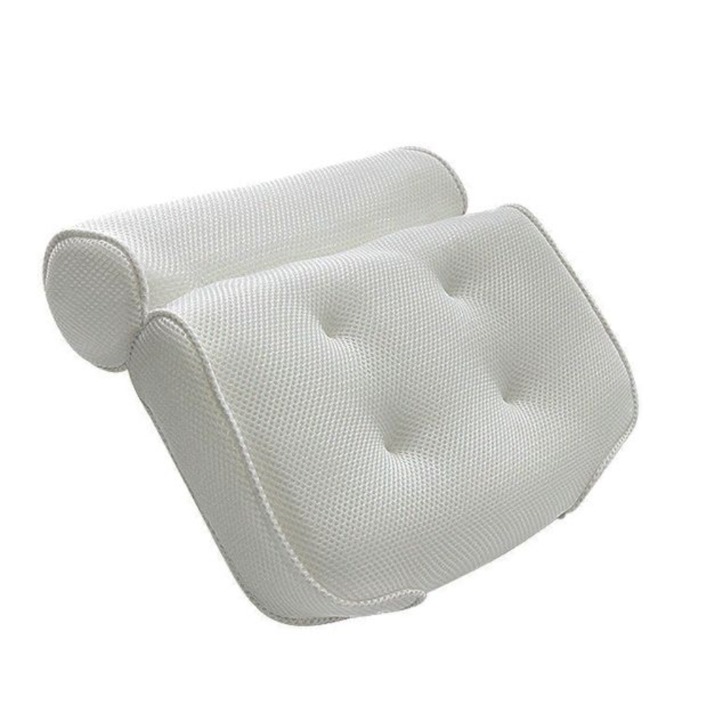 3D Mesh Bath Pillow – Suction Cup Spa Headrest