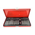 Professional 40 Piece Hex Spline Torx Bit Set with Red Metal Case DealRush