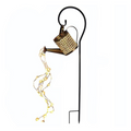Solar Powered Watering Can Decorative Light - Garden Lantern with Cascading LED Lights DealRush
