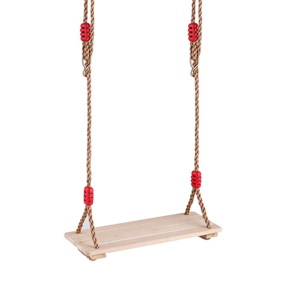 Rope Wooden Flat Swing Seat
