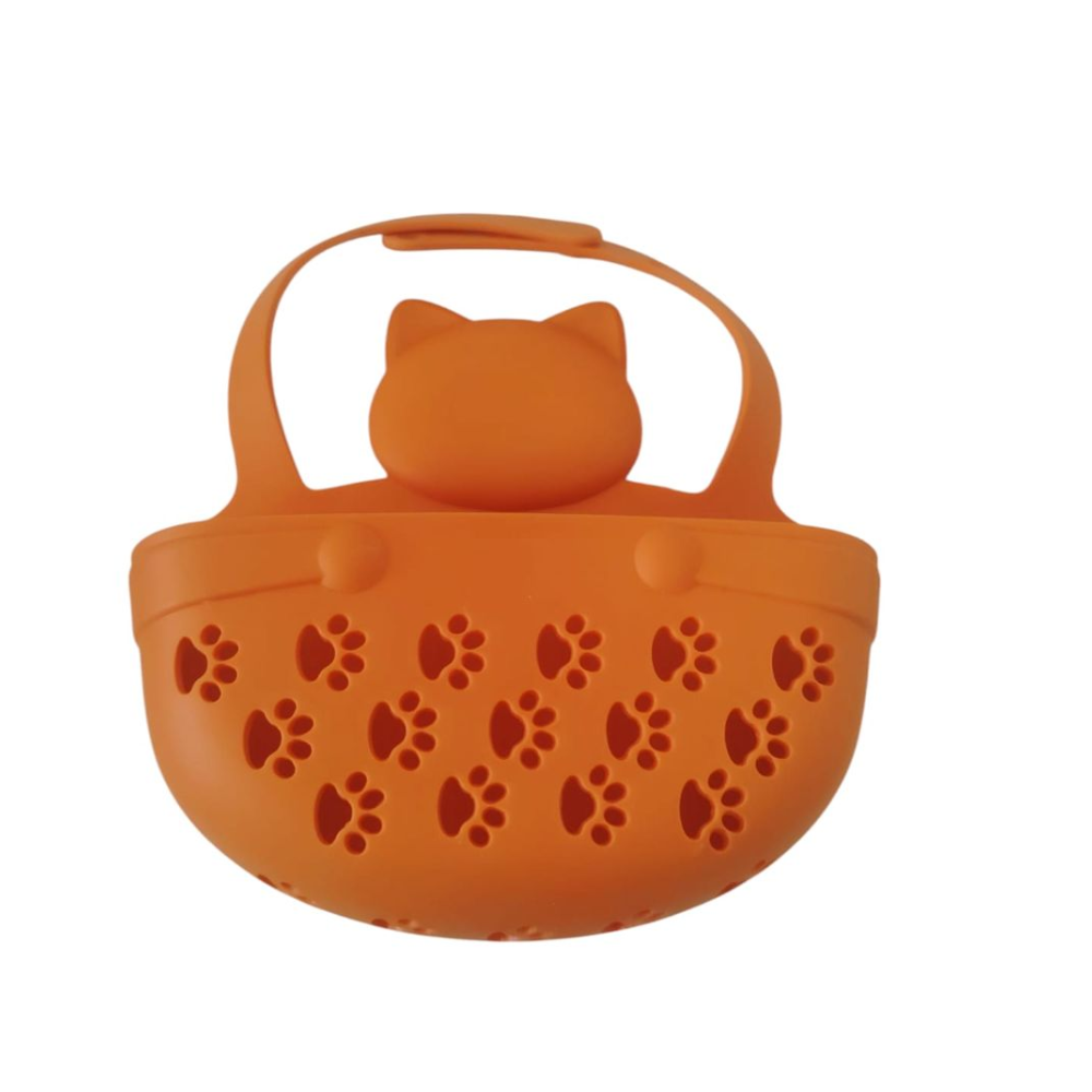 Silicone Hanging Sink Storage Basket - Portable Sponge Soap Holder with Drainage DealRush