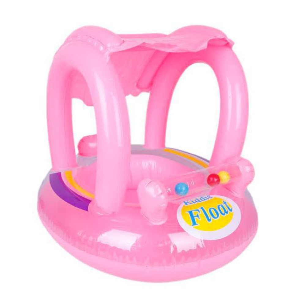 Kids Swim Boat Seat Inflatable Float with Canopy - Toddler Pool Float with Sun Protection