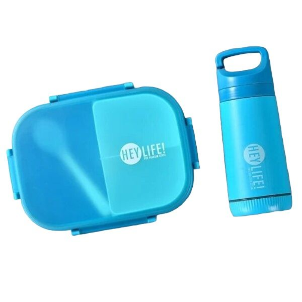3-Compartment BPA-Free Lunch Box with Water Bottle