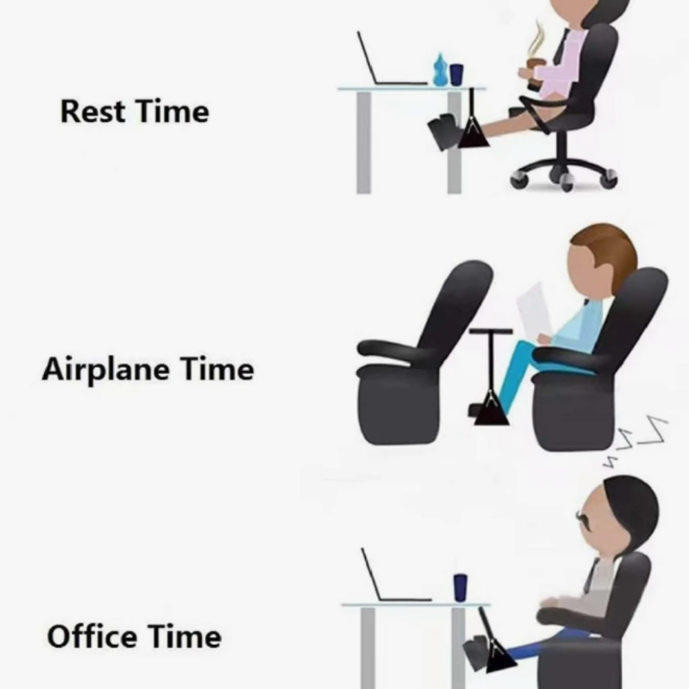 Portable Airplane Foot Rest Hammock – Travel, Office & Home Use