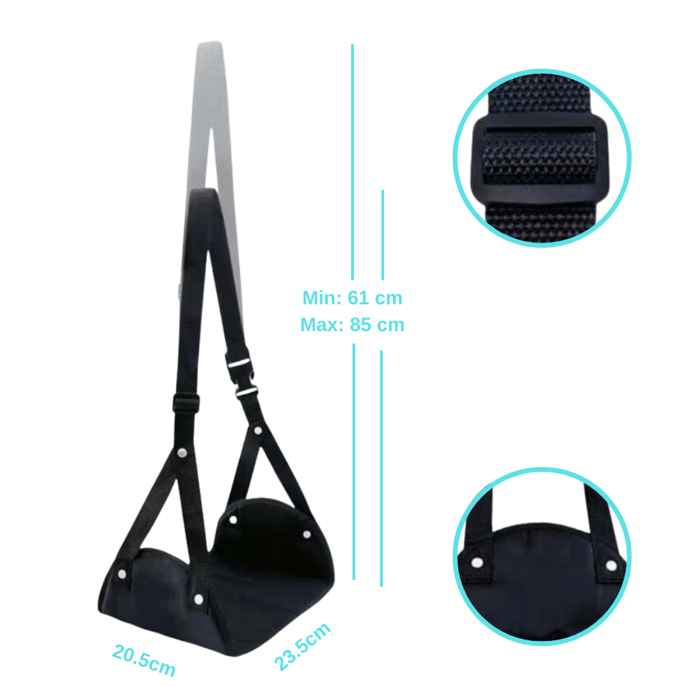 Portable Airplane Foot Rest Hammock – Travel, Office & Home Use