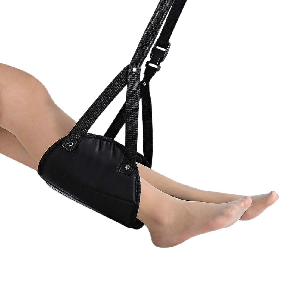 Portable Airplane Foot Rest Hammock – Travel, Office & Home Use