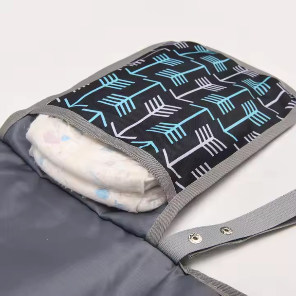 Portable Foldable Baby Changing Mat - Waterproof Travel Diaper Station with Carrying Handle