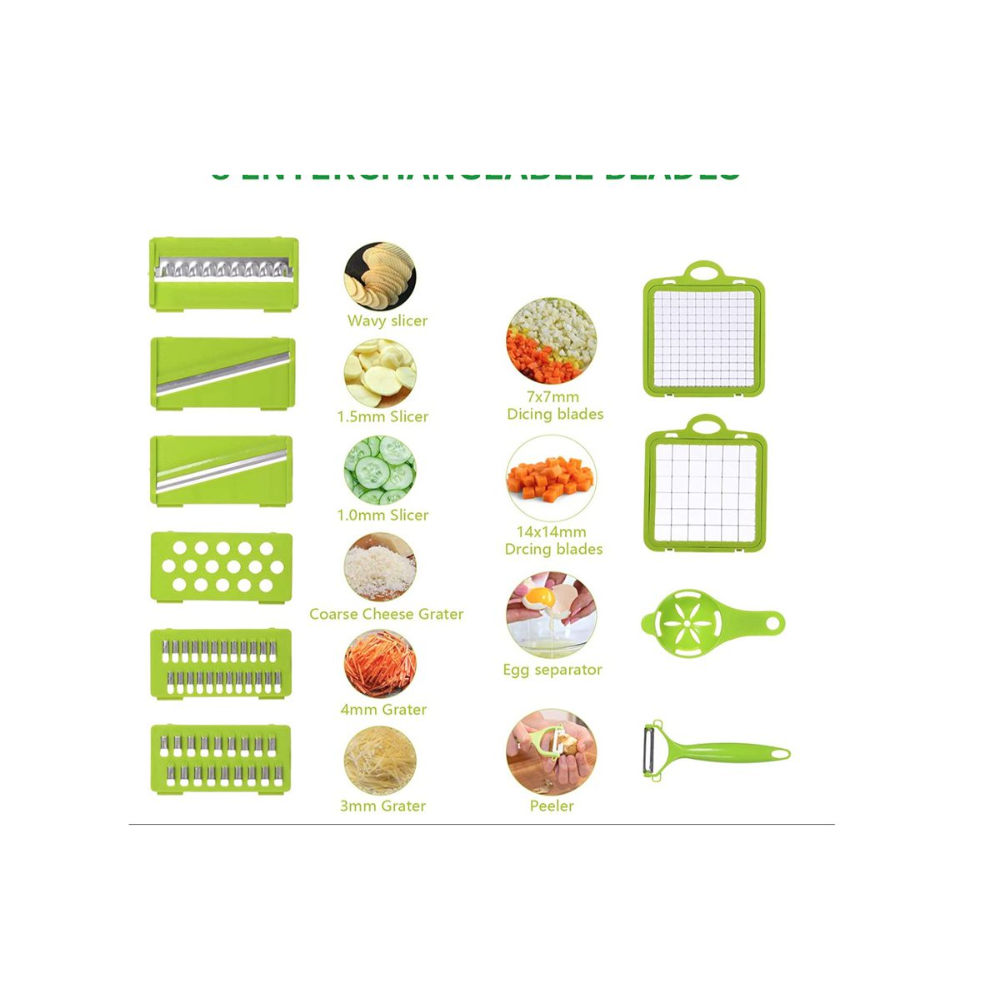 14-in-1 Vegetable Chopper & Slicer with Container