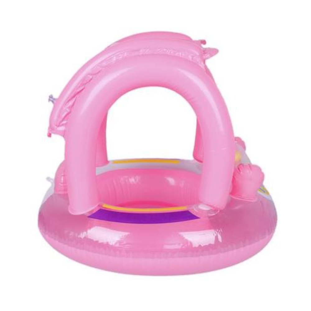 Kids Swim Boat Seat Inflatable Float with Canopy - Toddler Pool Float with Sun Protection