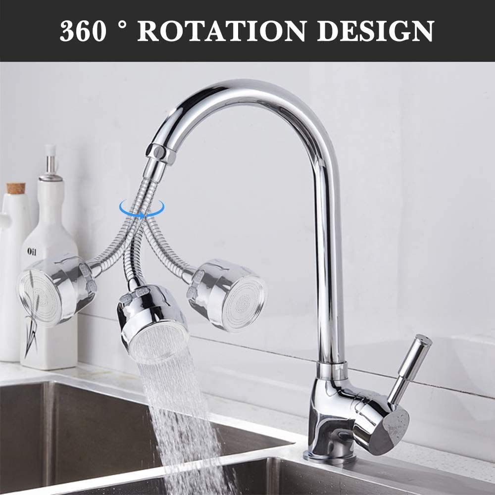 360° Rotatable Water Saving Faucet Tap - Dual Mode Kitchen Aerator with Splash Filter