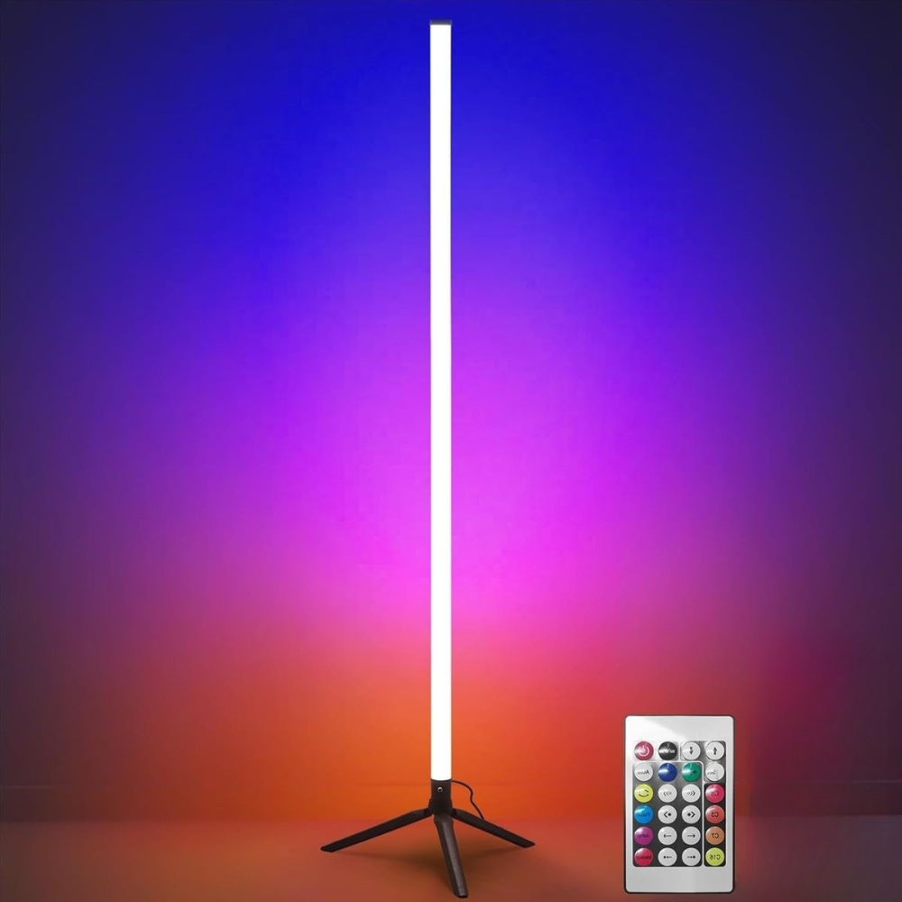 RGB LED Corner Floor Lamp - Colour Changing Ambient Mood Light with Remote Control DealRush