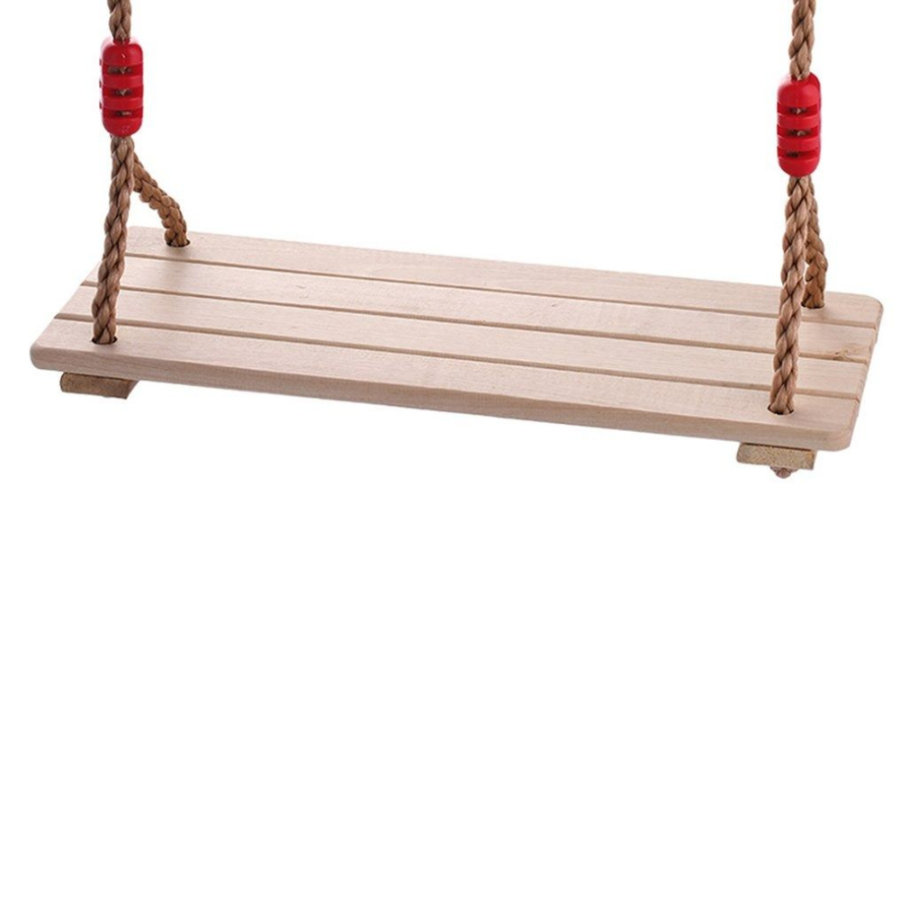 Rope Wooden Flat Swing Seat