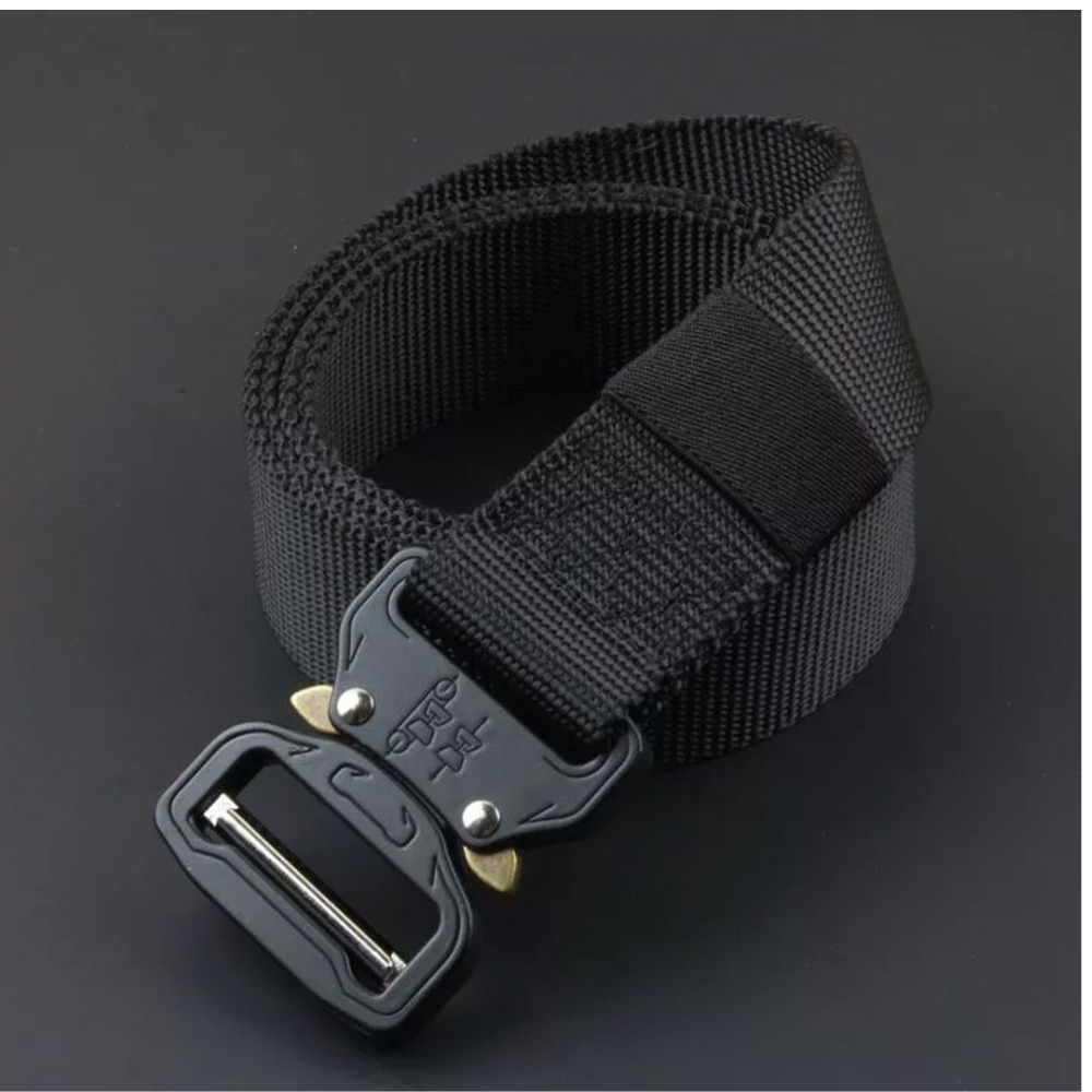 Tactical Belt Quick Release - Heavy Duty Nylon Belt with Zinc Alloy Buckle
