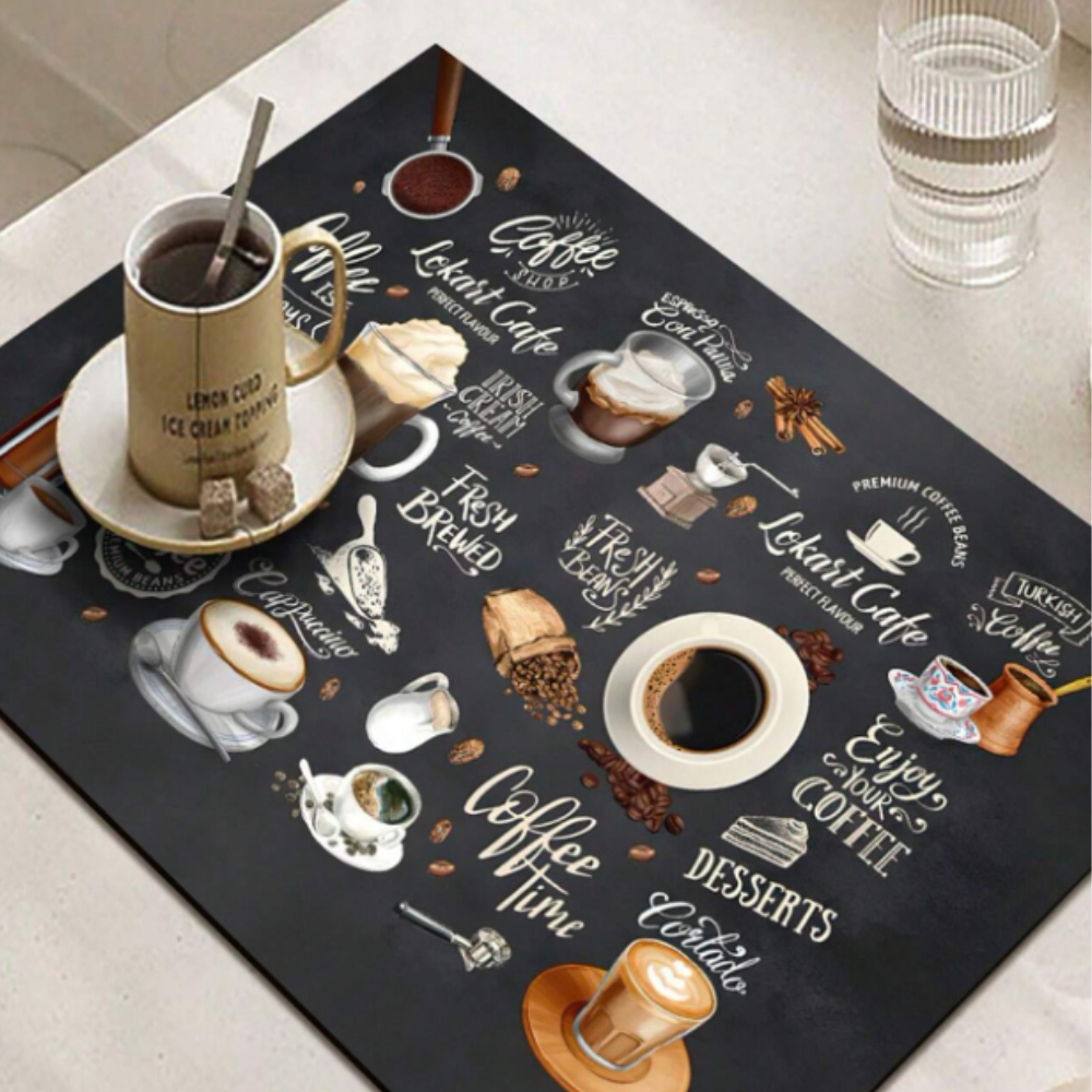 Coffee Maker Drip Pad – 40x90cm Super Absorbent Anti-Slip Mat