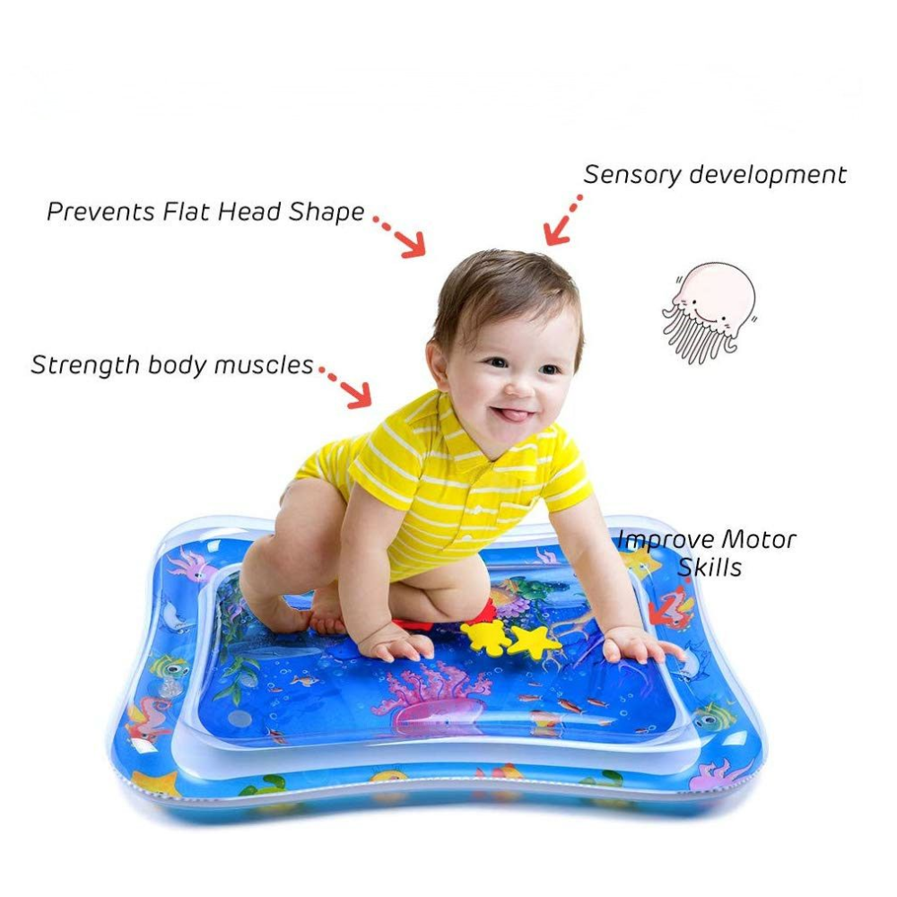 Baby Inflatable Water Play Mat - Sensory Tummy Time Activity Center DealRush