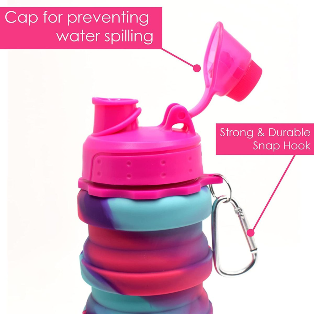 Collapsible Silicone Water Bottle 500ml
