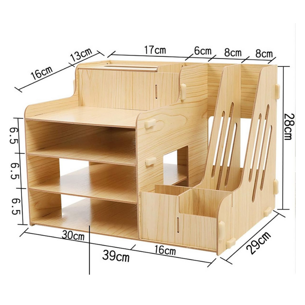 Bamboo 4-Tier Desk Organizer