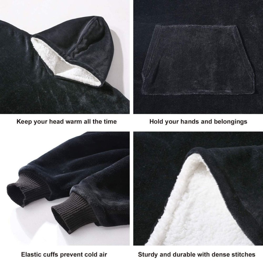 Oversized Fleece Blanket Hoodie – Ultra Soft & Warm