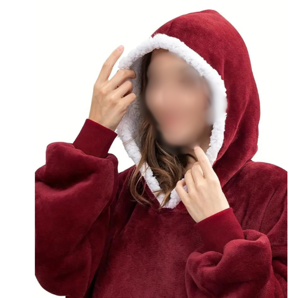 Oversized Fleece Blanket Hoodie – Ultra Soft & Warm