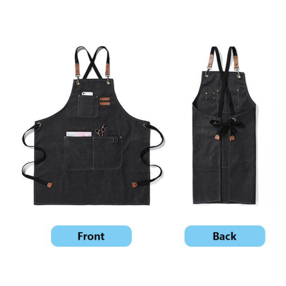 Premium Cotton Canvas Cross-Back Apron