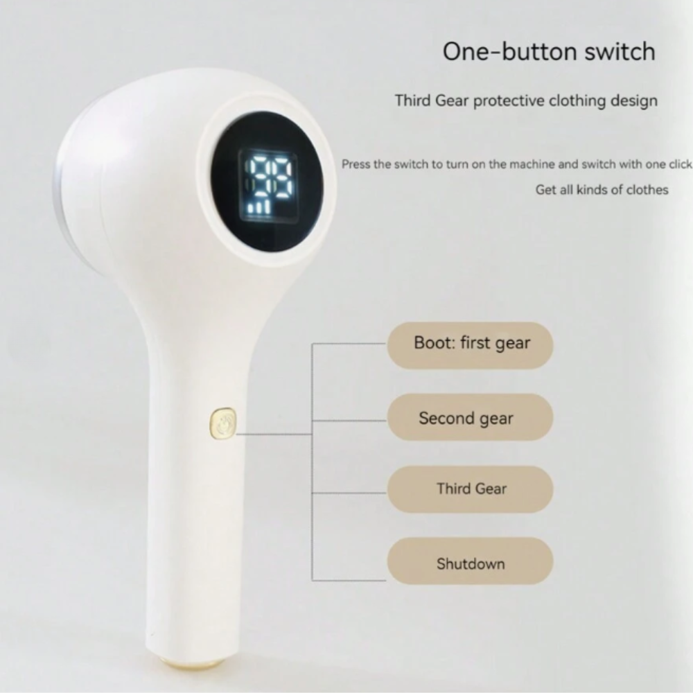 Rechargeable Lint Remover with LCD Display