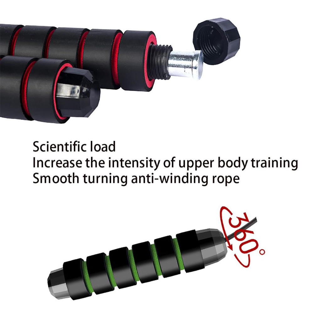 Skipping Rope with Adjustable Foam Handles