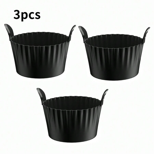 3pcs Reusable Mini Silicone Air Fryer Baking Cups - Non-Stick Food Grade DealRush