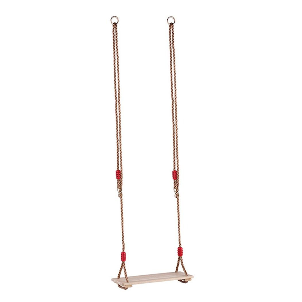 Rope Wooden Flat Swing Seat