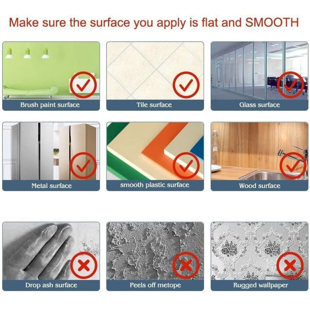 2M Self-Adhesive Whiteboard Wallpaper - 45x200cm Vinyl with Free Dry Marker DealRush