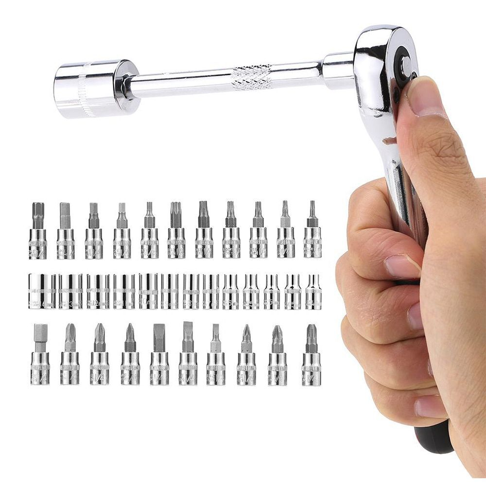 46-Piece 1/4-Inch Socket Tool Set