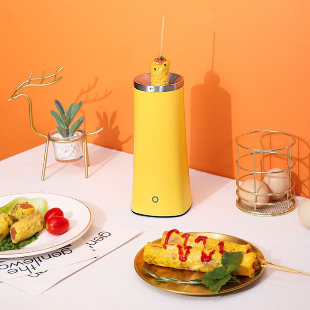 Mini Multi-purpose Egg Roll Machine - Automatic Breakfast Maker with Non-Stick Coating
