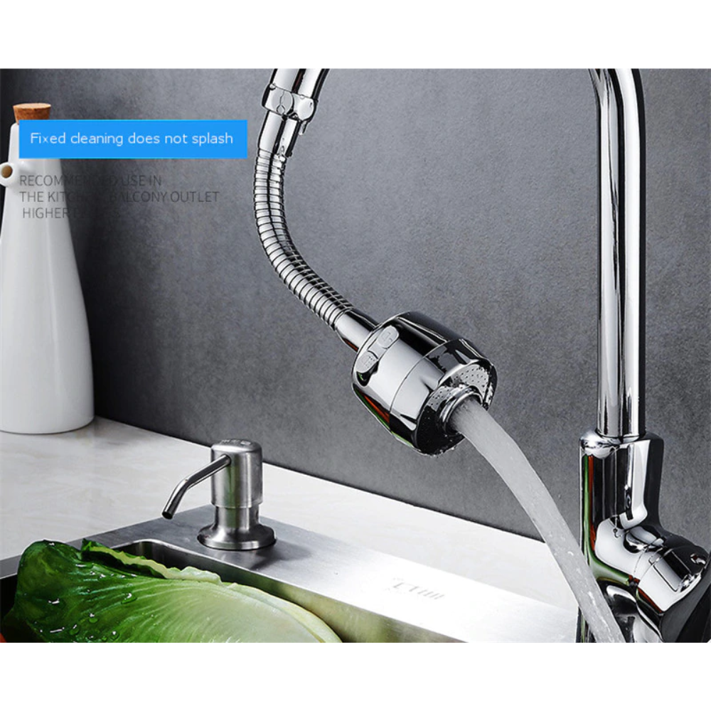 360° Rotatable Water Saving Faucet Tap - Dual Mode Kitchen Aerator with Splash Filter