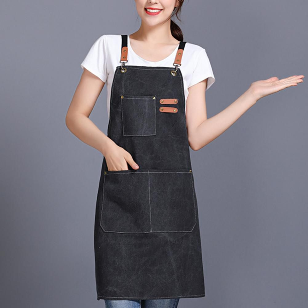 Premium Cotton Canvas Cross-Back Apron