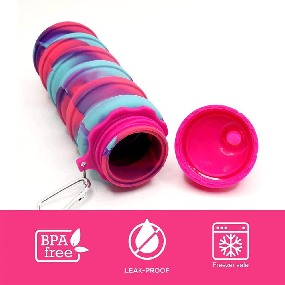 Collapsible Silicone Water Bottle 500ml