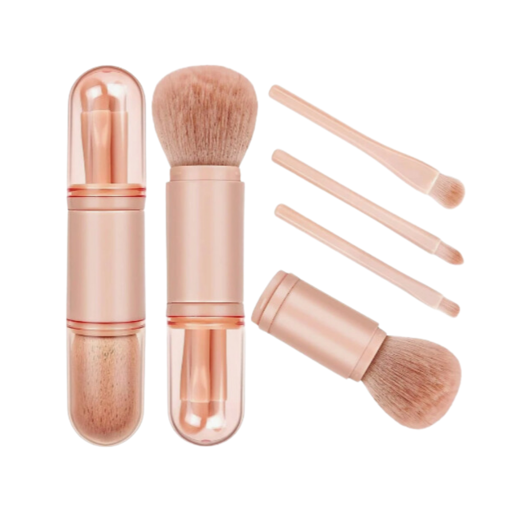 4-in-1 Travel Makeup Brush Set
